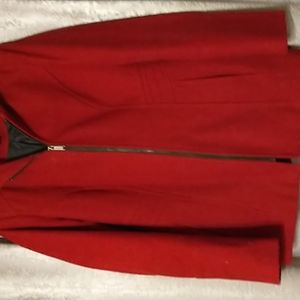 London Fog wool red coat